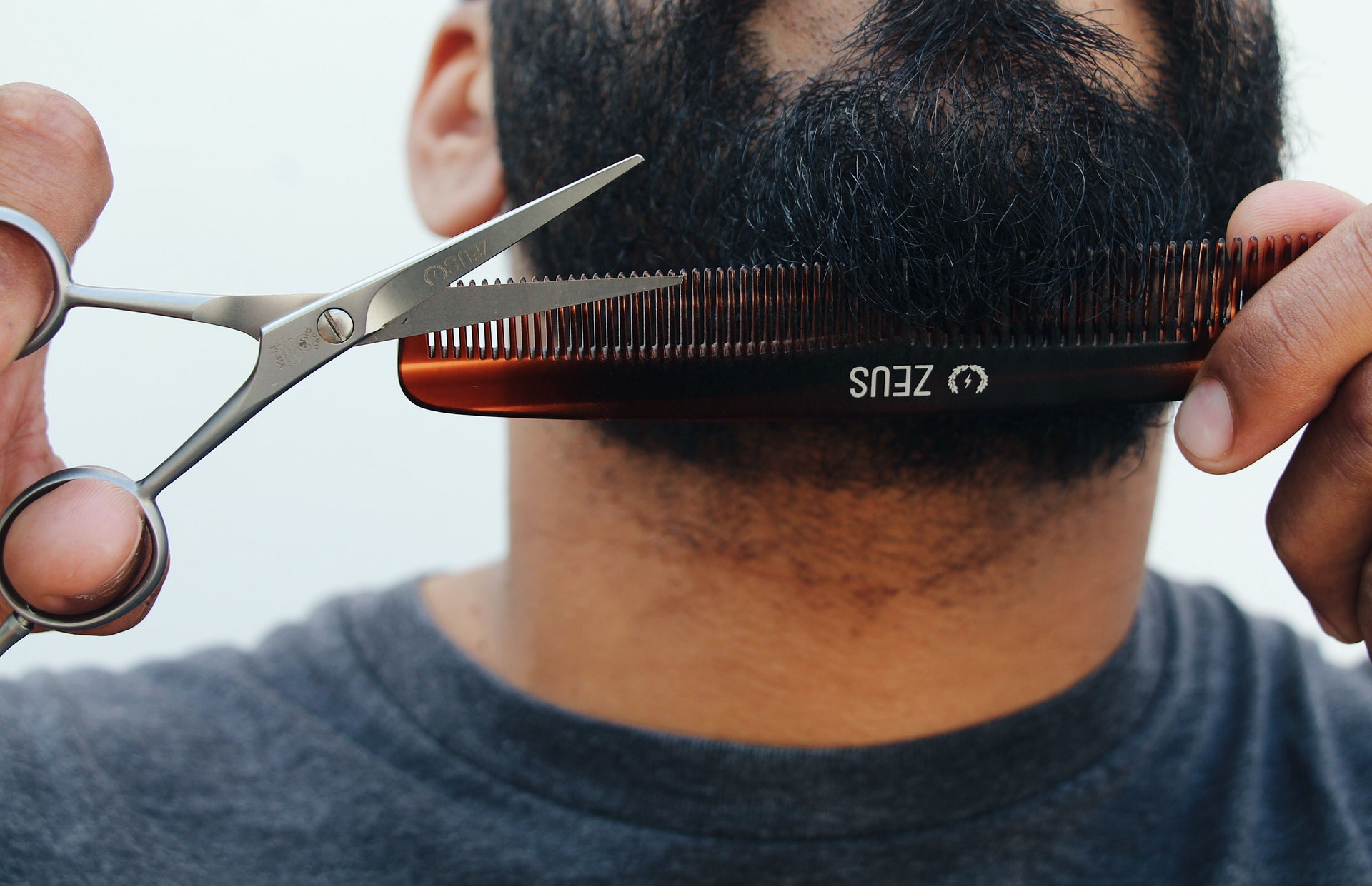 Trim Scissors & Comb, Mustache/Beard