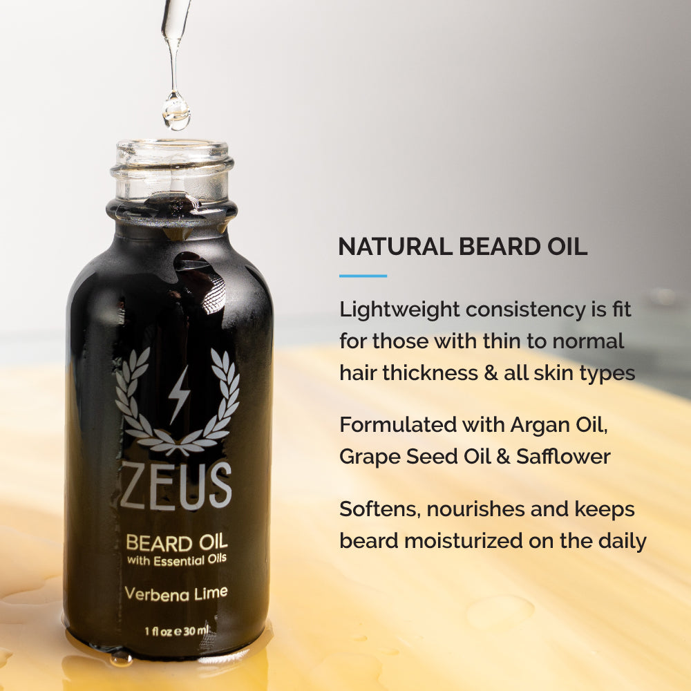 Deluxe Beard Care Kit, Natural Oil