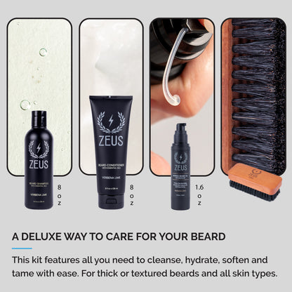 Deluxe Beard Care Kit, Refined Oil