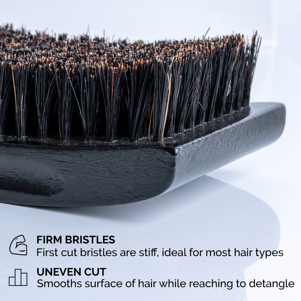 Palm Hair Brush, 100% Boar Bristle