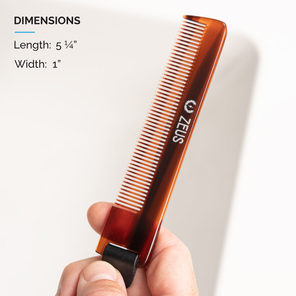 Pocket Beard Comb + Sheath