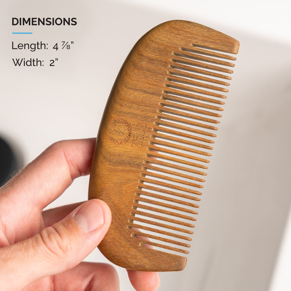 Neck sheath - Wooden beard comb - Men's grooming - Leather every day carry - Gift for him - Big cheapest bearded men's neck sheath