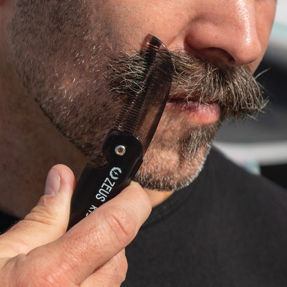 Zeus Folding Mustache Comb - K11/K12/K13
